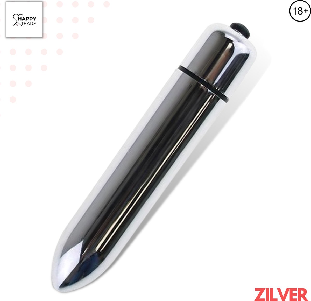 Goedkoopste Bullet Vibrator Zilver - Voor vrouwen - 10 Standen