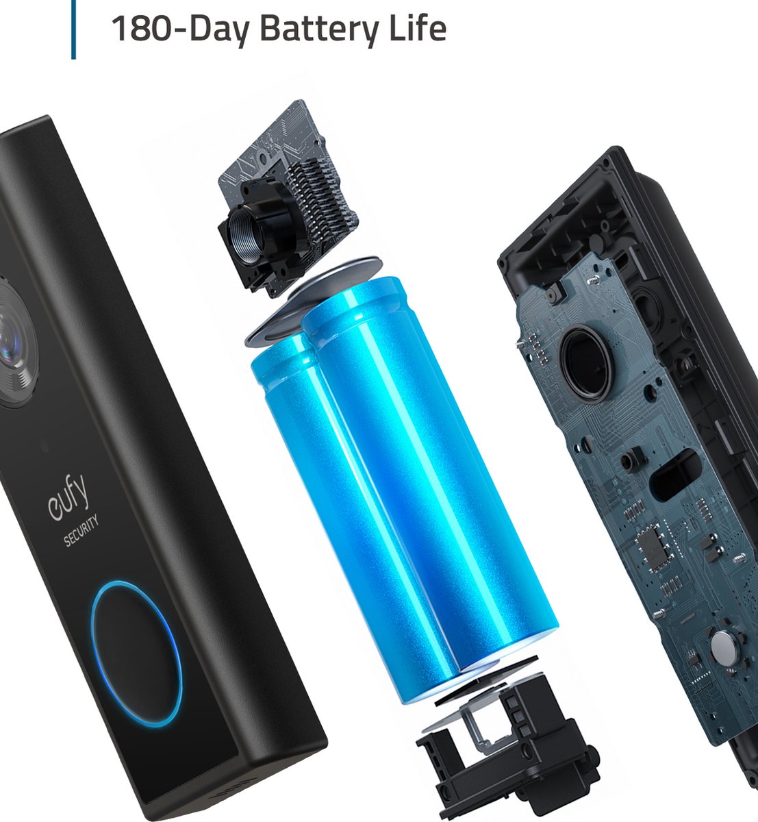 Afbeelding 3 van eufy Security - Wireless Video Doorbell 2K + eufy security S220 SoloCam - On-Device AI for Human Detection - Solar Security Camera - Wireless Outdoor Camera - Forever Power