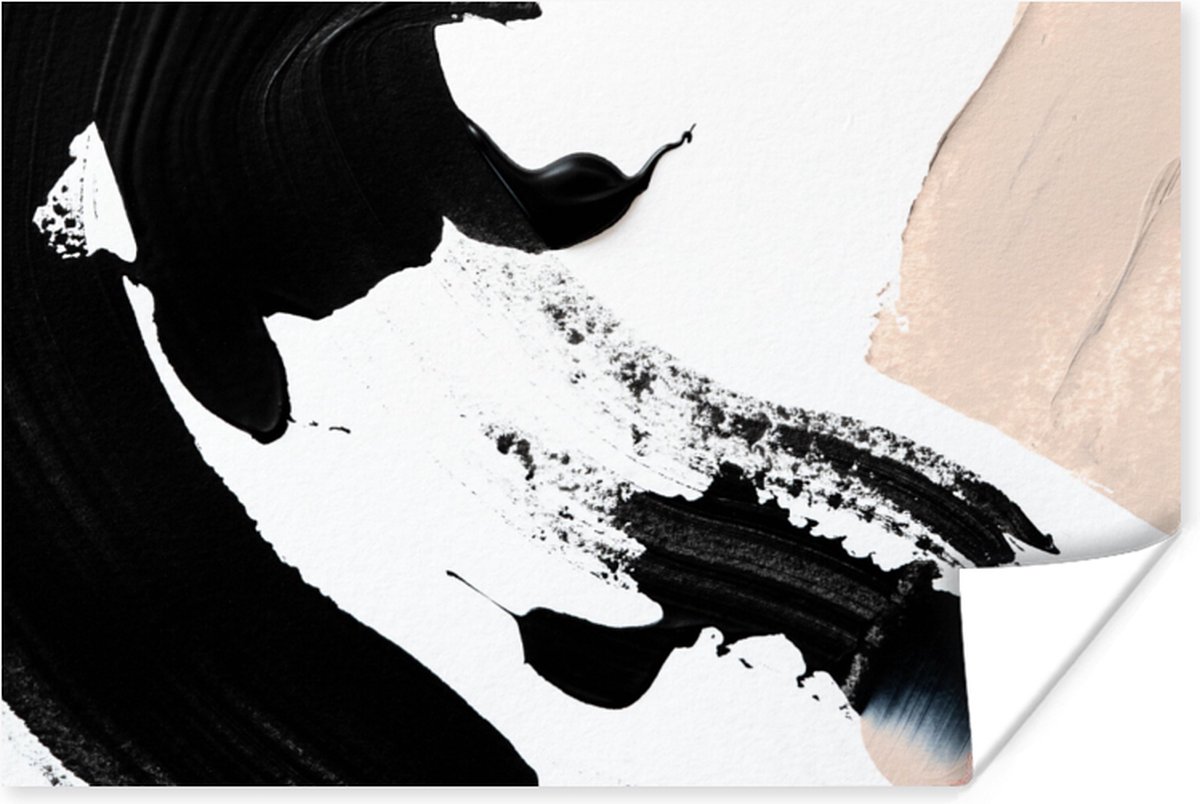 Poster Verf - Design - Abstract - 90x60 cm
