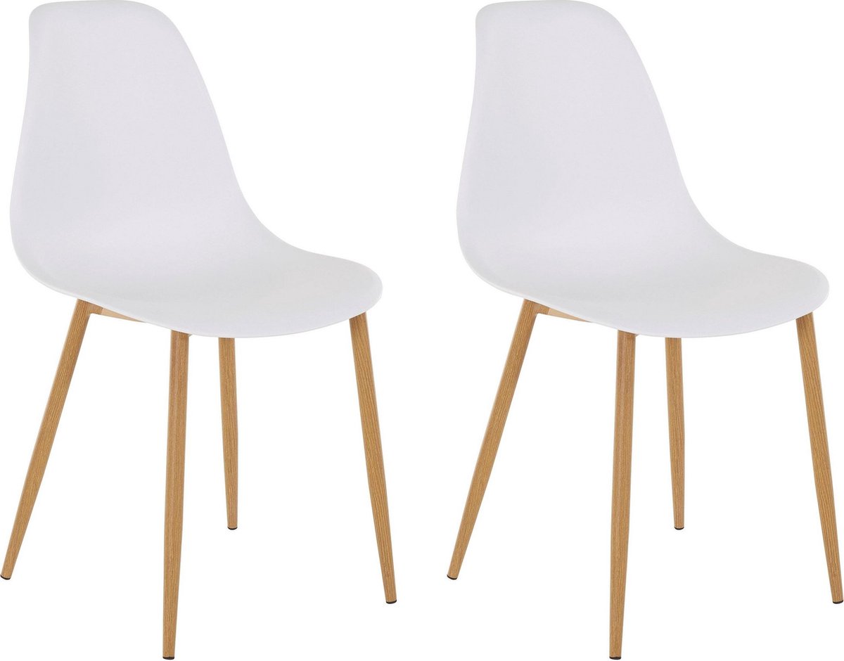 Miller-Stoel 2 Pak in Wit Plastic / Eik