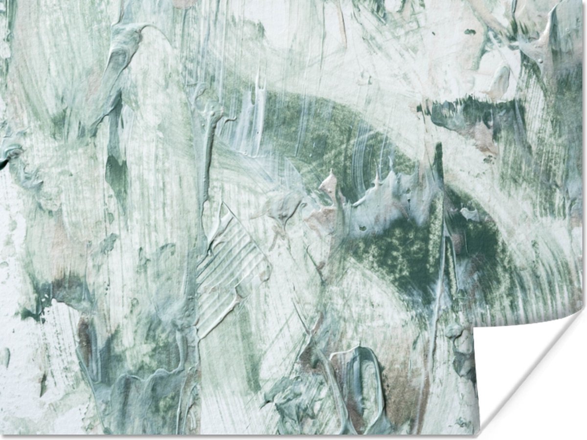 Poster Tuindecoratie - Verf - Abstract - 120x90 cm