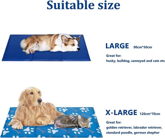 Koelmat voor honden en katten – Zelfkoelend Dierkussen met Niet-Giftige