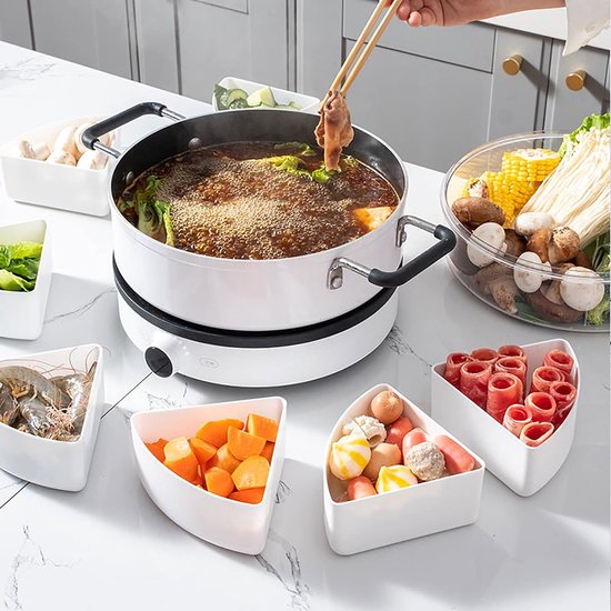 Relish Dienblad met Deksel Droog Fruit Tray 5 Compartimenten Relish met