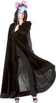 Funny Fashion Halloween verkleed cape met kap - zwart - Carnaval kostuum/kleding
