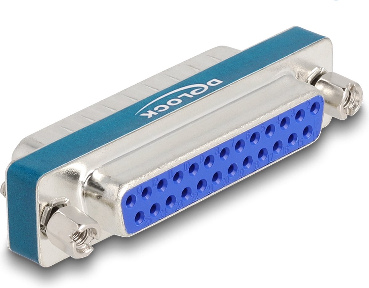 Delock RF/EMI Interference Suppression Filter D-Sub 25 pin male to female with low-pass inductive