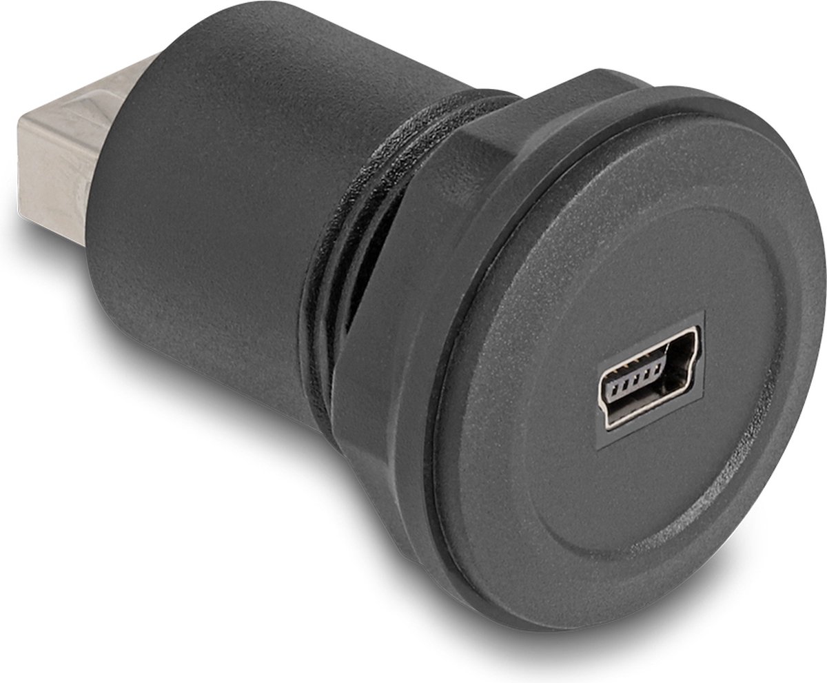 Delock USB 2.0 Type Mini-B to USB 2.0 Type-A built-in connector black