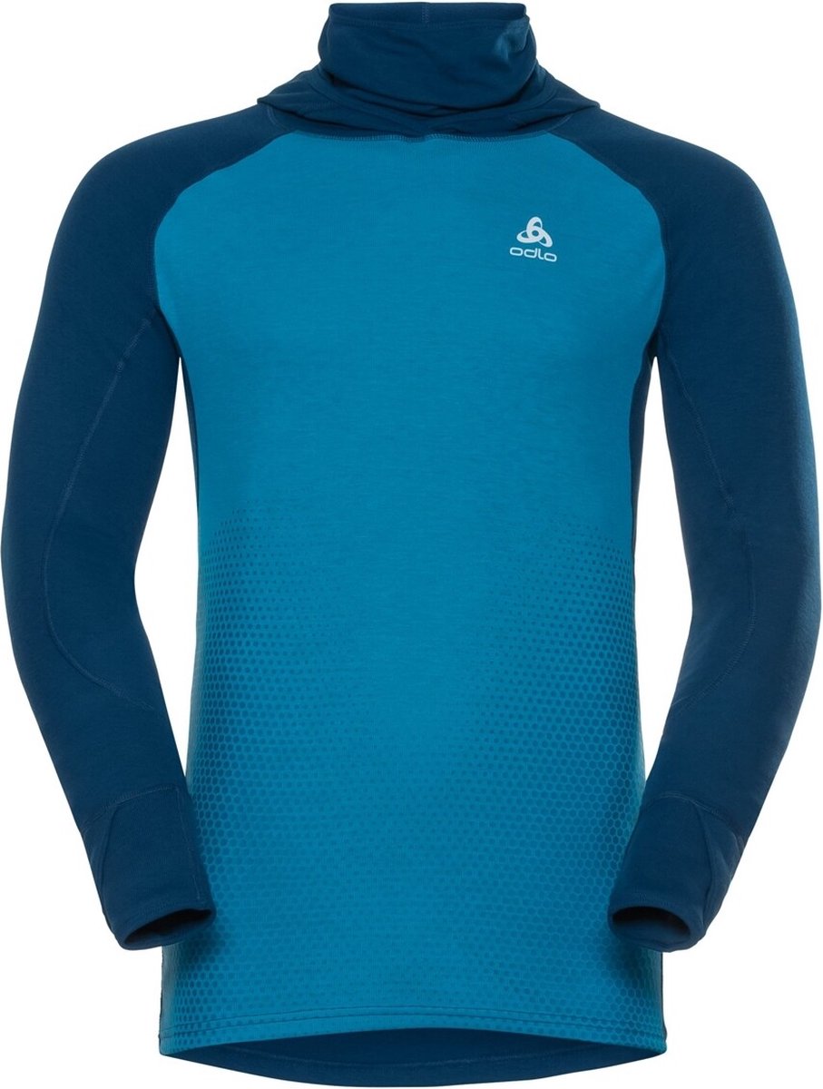 Odlo - Warm Revelstoke Shirt Facemask - Thermokleding - XL - Blauw