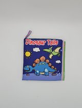 Yippiez - Dinosauris - Zacht knisperboek baby - box speelgoed - sensorisch - leren - stof – pakkende kleuren - dinosauris - kraamkado – kraamcadeau
