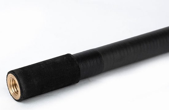 Landing net handle outlet