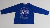 T shirt met lange mouw - Jongens - Blauw - Coast guard- 6 maand 68