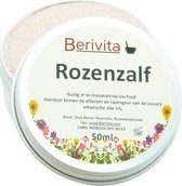 Rozenzalf 50ml - Rozenolie en Rozenpoeder in Shea Butter - Natuurlijke Verzorging met Rozengeur