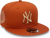 Casquette snapback 9FIFTY marron Medium avec patch latéral des Yankees de New York