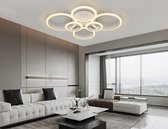 Ringen LED Kroonluchter - Moderne Plafondlamp - Dimbaar MetAfstandsbediening - Plafoniere - 80 cm - Plafond Verlichting - Woonkamerlamp - Moderne lamp