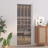 The Living Store Binnendeur - Glazen Paneel - Modern Design - 83 x 201.5 cm - Wit en Donker Transparant