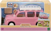 De roze minivan en picknickset