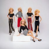 Isa's Friends® Vêtements de poupée - 5 tenues pour poupées - Convient pour Barbie - Set 'Megan'