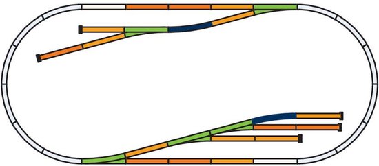 H0 Piko A-rails 55330 Uitbreidingsset Set D 1 set(s) - Piko H0