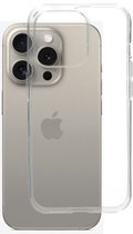 Mobiparts hoesje geschikt voor Apple iPhone 15 Pro - Zacht TPU - Schokabsorberend TPU - Grip Coating - Transparant