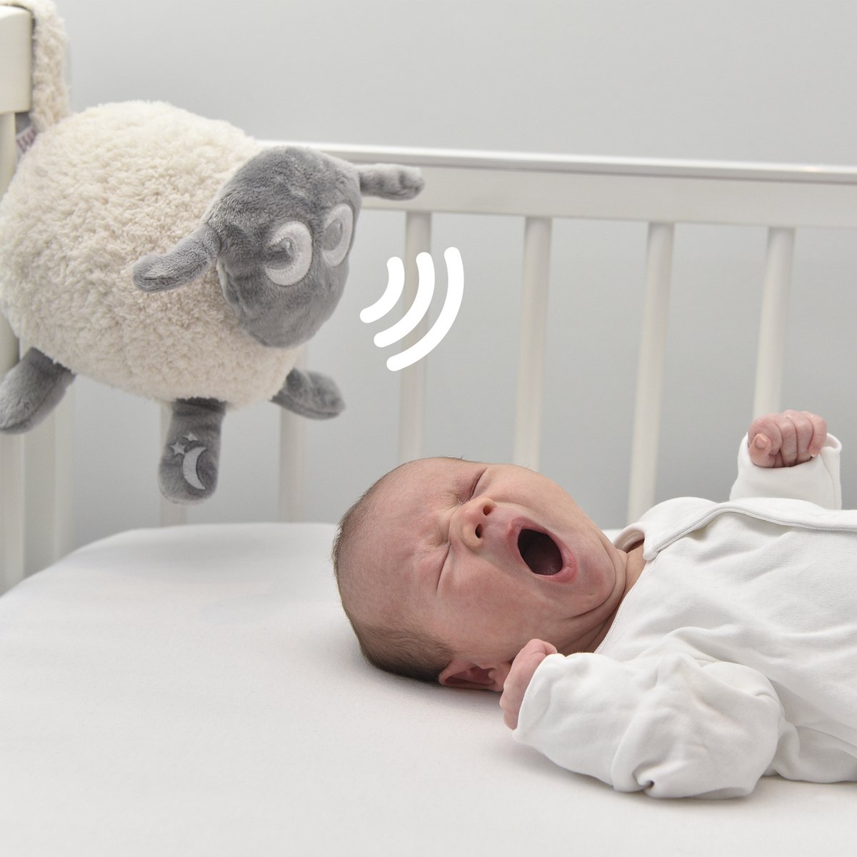 Ewan het Droomschaap - Grijs - Classic - Baby Knuffel met Muziekdoosje — afbeelding 3