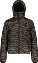 Super Rebel Boys Chilly Ski Jacket AO Text Black/Army - Wintersportjas Voor Jongens - Zwart/Army - 152