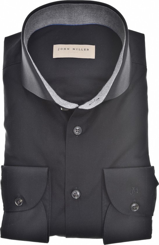 John Miller business overhemd zwart