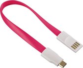 Hama USB micro-USB kabel Magnet 0.2m rood