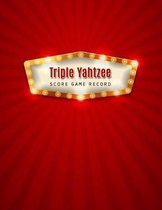 Triple Yahtzee Score Record