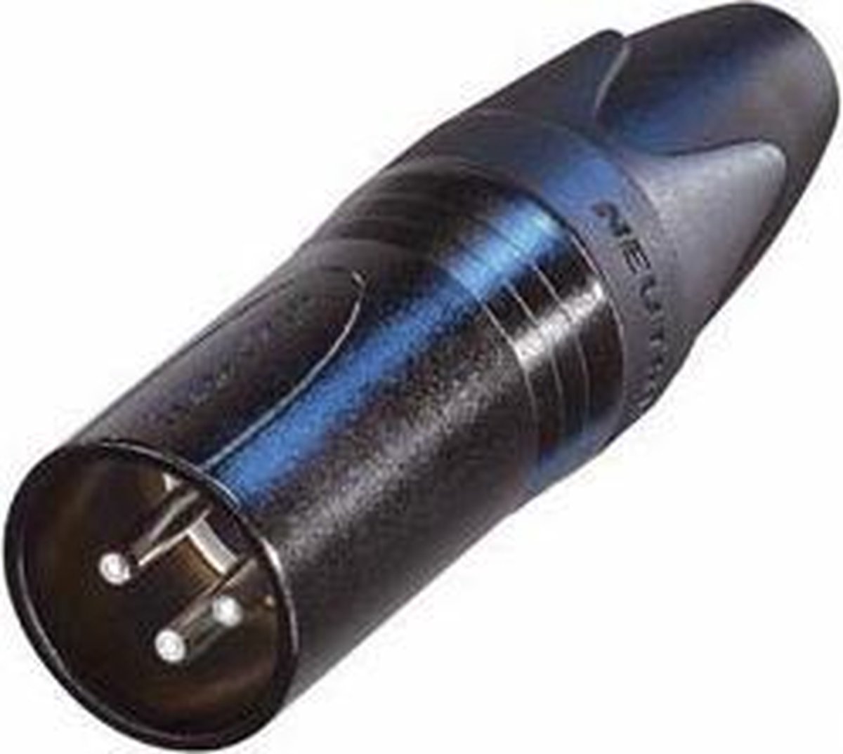NEUTRIK - XLR KABELDEEL, 3-POLIG MANNELIJK, VERZILVERD, ZWART (NC3MXX-BAG)