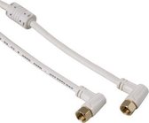 Hama 00122510 coax-kabel 1,5 m F Wit