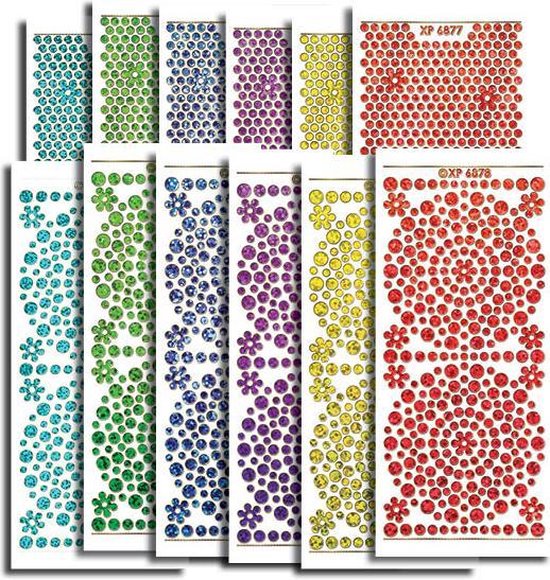 Stickerset Rondjes, 12 stickervellen | bol