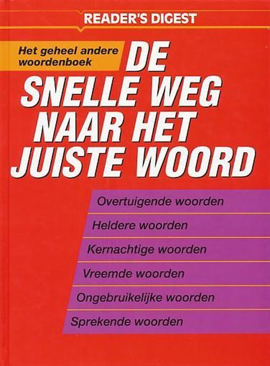 De snelle weg naar het juiste woord - cover