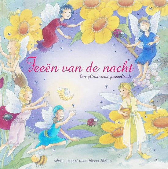 Cover van het boek 'Feeen van de nacht puzzelboek'