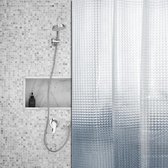 Roomture - douchegordijn - Shiny Squares - 120 x 200