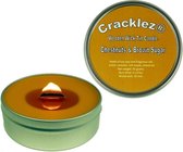 4 stuks Cracklez® Knetter Houten Lont Geur Kaarsen in blik Chestnuts & Brown Sugar. Caramel en Noten. Caramel-bruin.