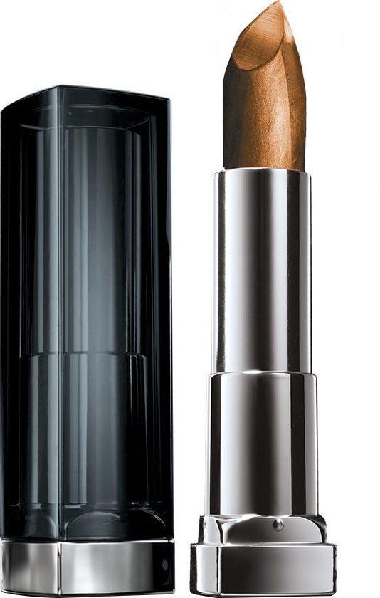 Maybelline Color Sensational Metallics - 10 Pure Gold - lipstick lippenstift Goud Mat, Metalized