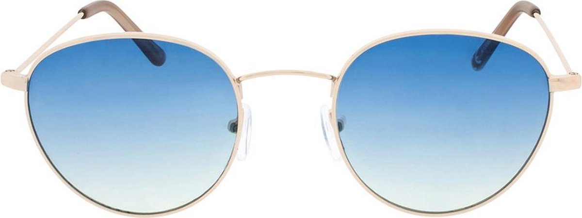 Icon Eyewear Zonnebril VEGAS - Licht goudkleurig montuur - Blauwe glazen met overgang naar lichtgeel