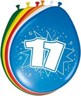 16x stuks Ballonnen versiering 11 jaar