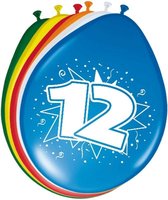 24x Ballons décoration 12 ans