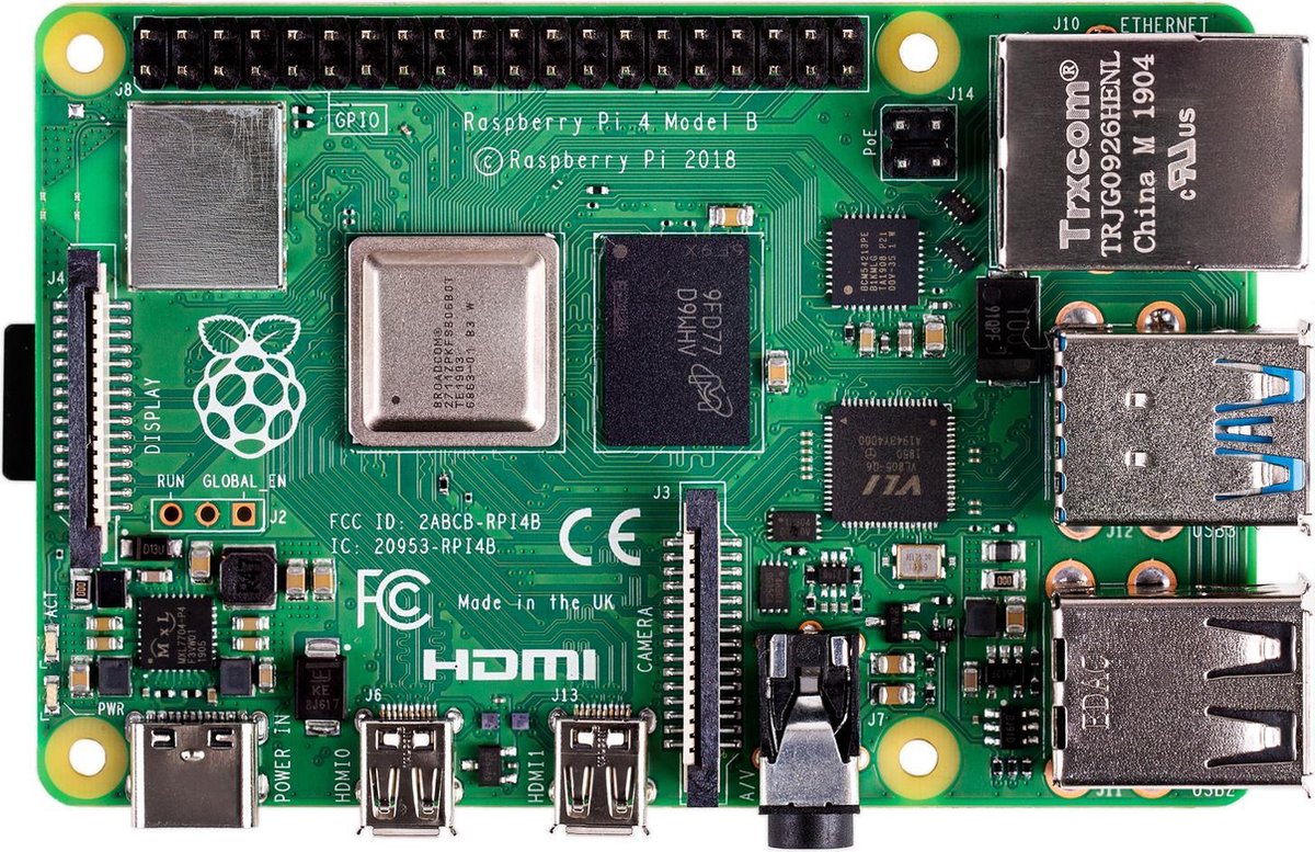 Raspberry Pi 4B - 4 Gb - 2.4 GHz - USB 3.0 - HDMI - BT - Wifi