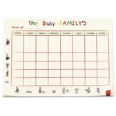 LEGAMI notitieblok / weekplanner - 55 bladen - 34x24cm "busy family"