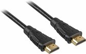 Sharkoon High Speed HDMI Kabel met Ethernet 1m Verguld - Zwart