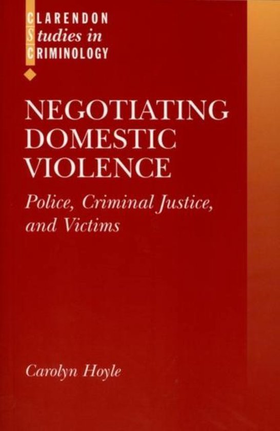 Clarendon Studies in Criminology- Negotiating Domestic Viole ... - cover
