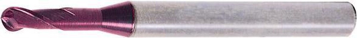 Miniatuurfrees Schacht D 4mm, 2 tanden VHM TiALN 1,6/8mm