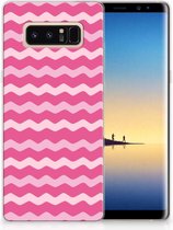 Samsung Galaxy Note 8 Uniek TPU Hoesje Waves Pink