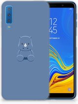 Geschikt voor Samsung Galaxy A7 (2018) TPU Siliconen Hoesje Baby Rhino