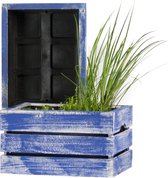 Waterplanten kist "blue" / Balkon / Terrasvijver  / Minivijver / Hout