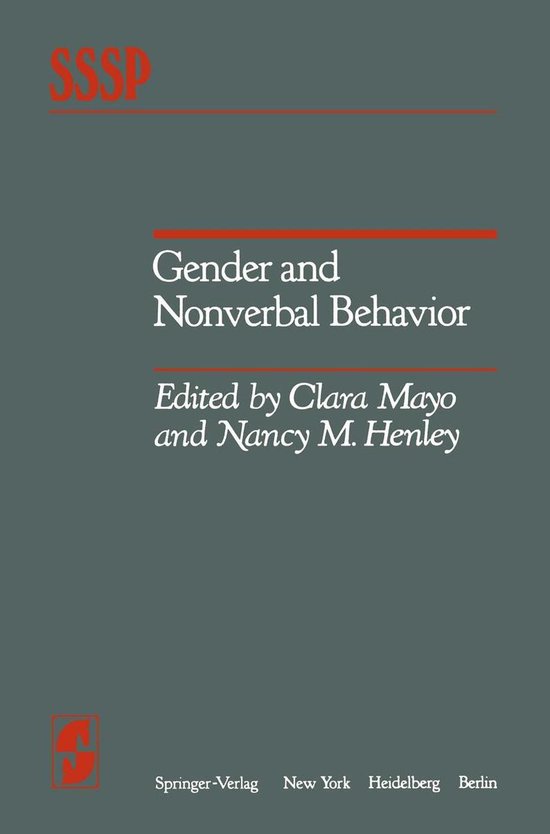 Behavioral Science and Psychology (R0) - Gender and Nonverba ... - cover