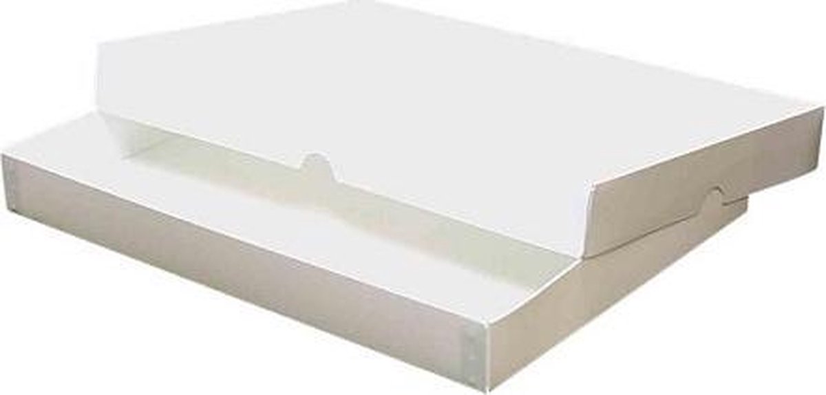 Brievenbusdoos verzenddoos 22x16x2,5  cm WIT (10 stuks)