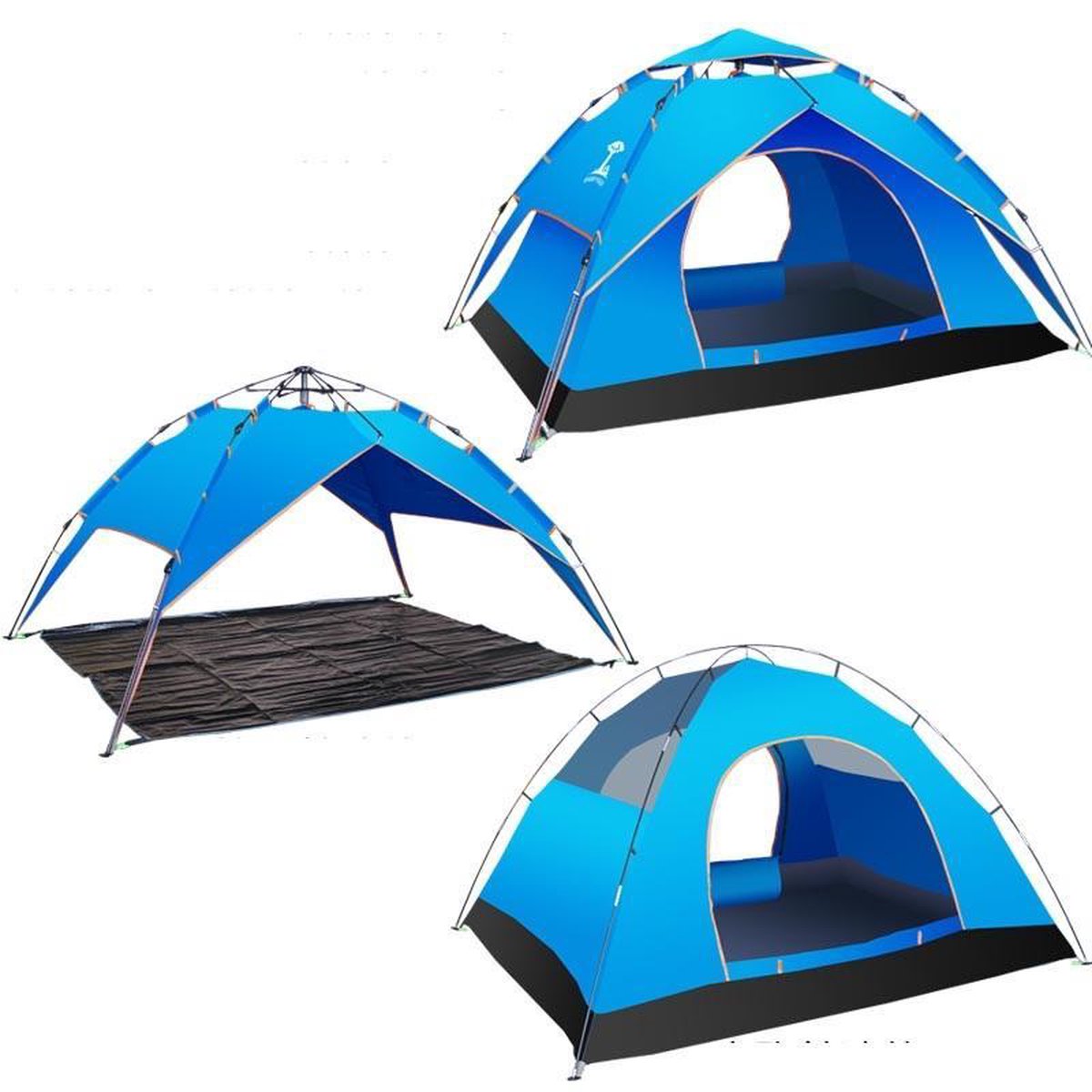 Ondergedompeld Stiptheid Ritmisch Campingwise paraplu tent, model 2019. Opzetten en invouwen binnen 20  seconden. Ruime... | bol.com