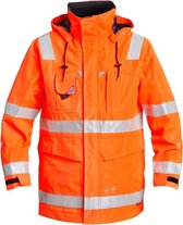 FE Engel Parka Jas EN 20471 1000-928 - Oranje 10 - 2XL